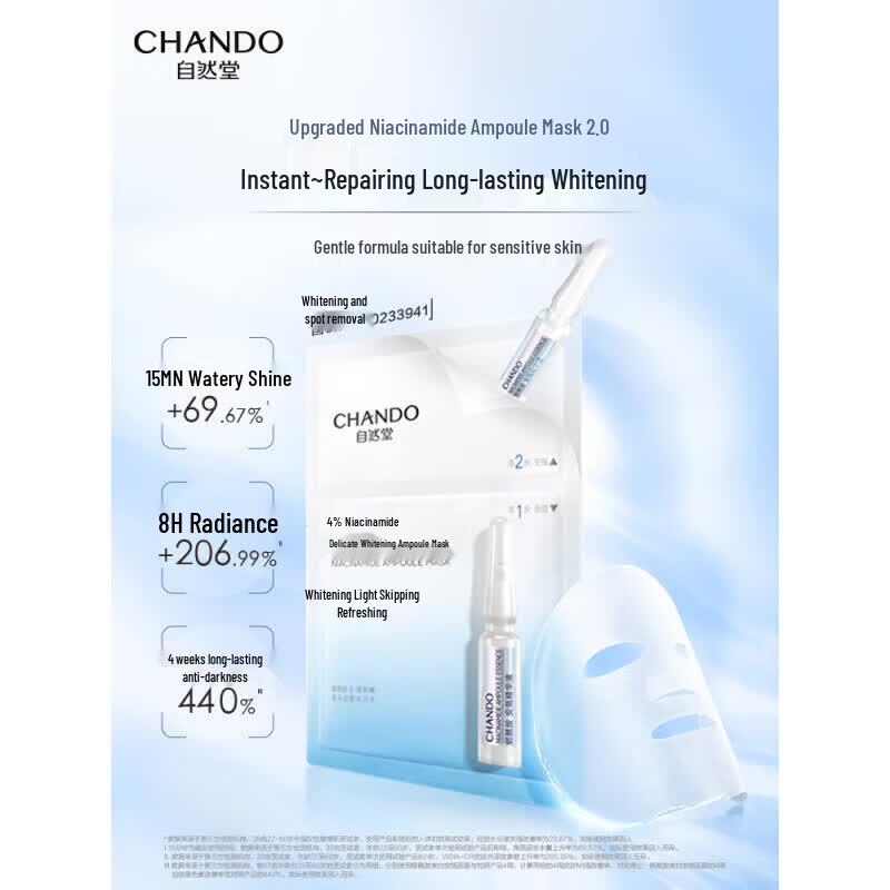 CHANDO Niacinamide Brightening Ampoule Face Mask