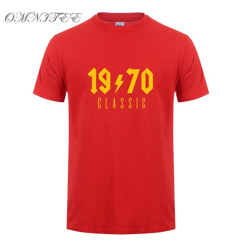 Omnitee Fashion 1970 Classic T Shirts Unisex Cotton Summer Funny Short Sleeve Birthday Gift T Shirt Tops Tee Unisexs Tshirt Oz190