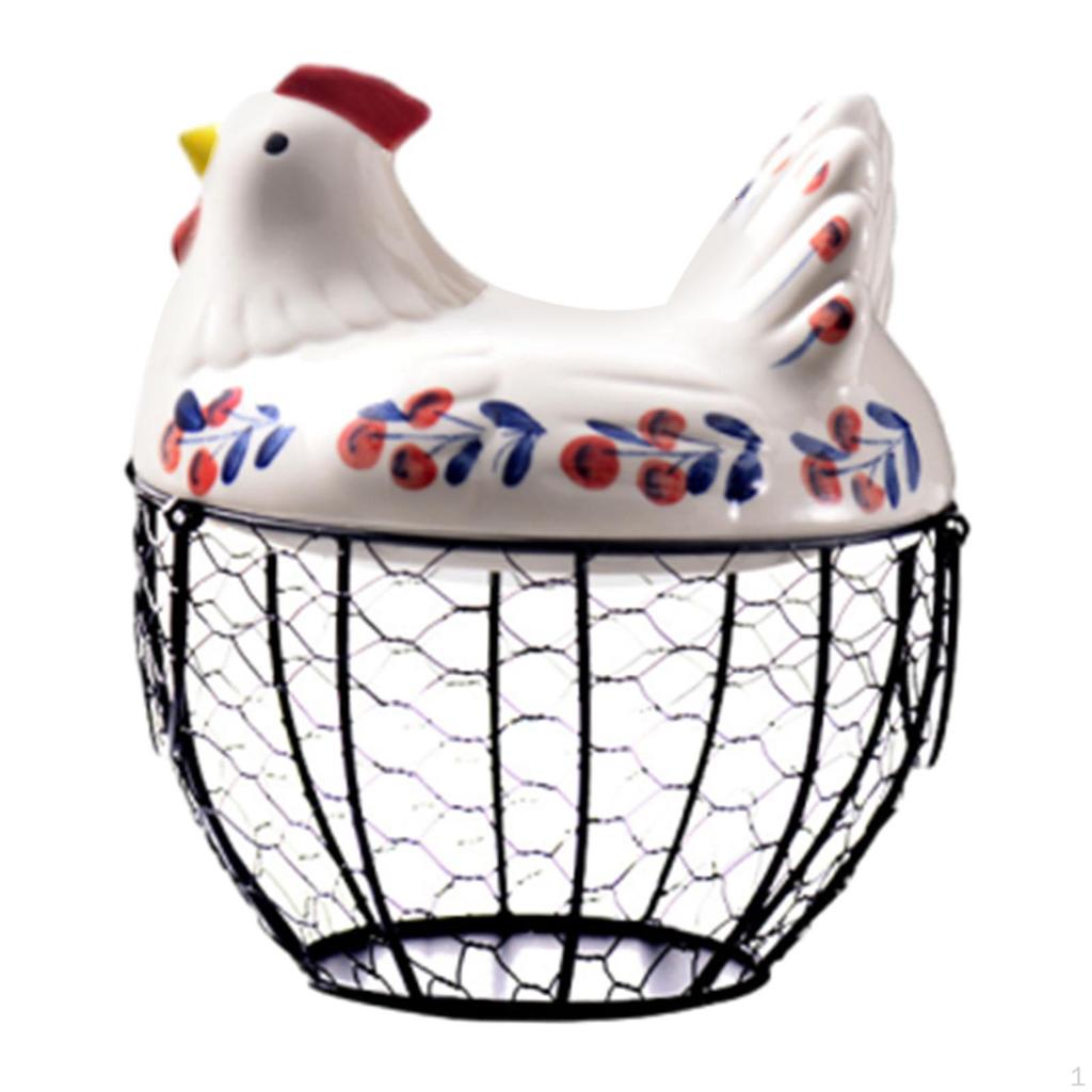 Корзина для куриных яиц, черная металлическая сетка, держатель для контейнера для хранения проволоки