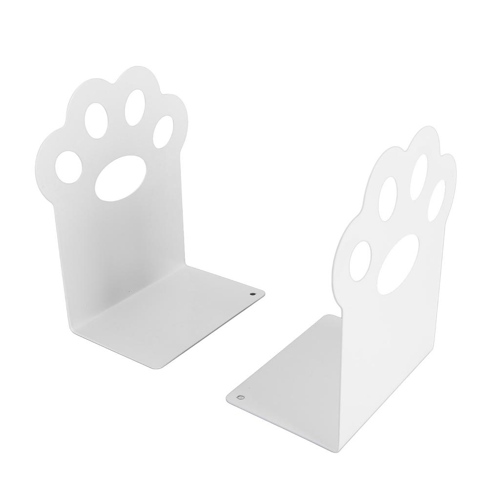 Metal Bookends Cartoon Cat Claw Decorative Desk Magazine Book Ends for Home School