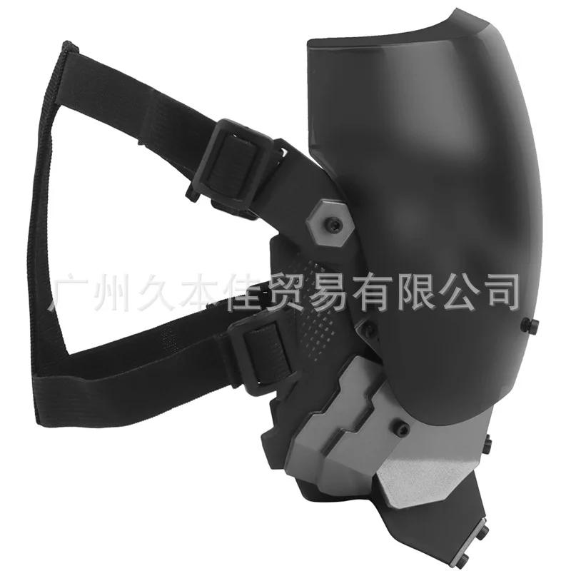 Excellent Cyberpunk Mask Sci-fi Function Wind Machine COS Cosplay Mask Half Helmet Tech Sense