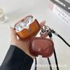 Простой кожаный чехол для беспроводных Bluetooth-наушников Apple AirPods 1-го поколения, защитный чехол