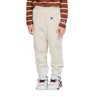 Champion Французский ХЛОПОК One Point 160 Детские Брюки, 100% Хлопок, Махровый, США, Логотип, Вышитый, Спортивные штаны, Базовый, CK-Y201, Овсянка,