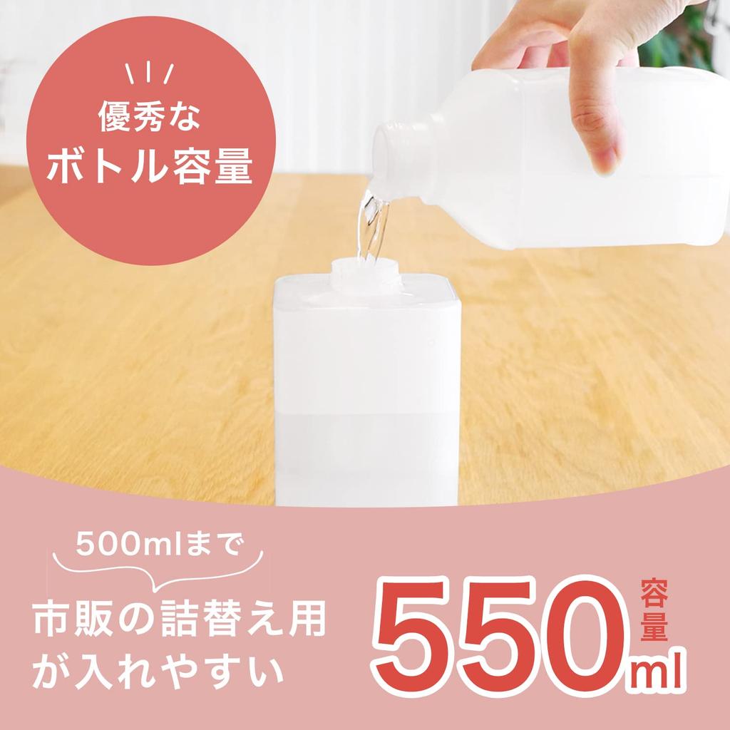 dretec Автоматический бесконтактный диспенсер Solier, большая емкость 550 мл, для пенного мыла, инфракрасный датчик, белый