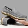 Fashion Hollow Out Summer Loafers Luxury Genuine Leather Mens Shoe Suede Male Casual Shoes Breathable Soft Driving Shoes Walking Shoes