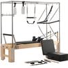 Pilates Reformer Wood Pilates Machine Home Gym Workout Equipment
