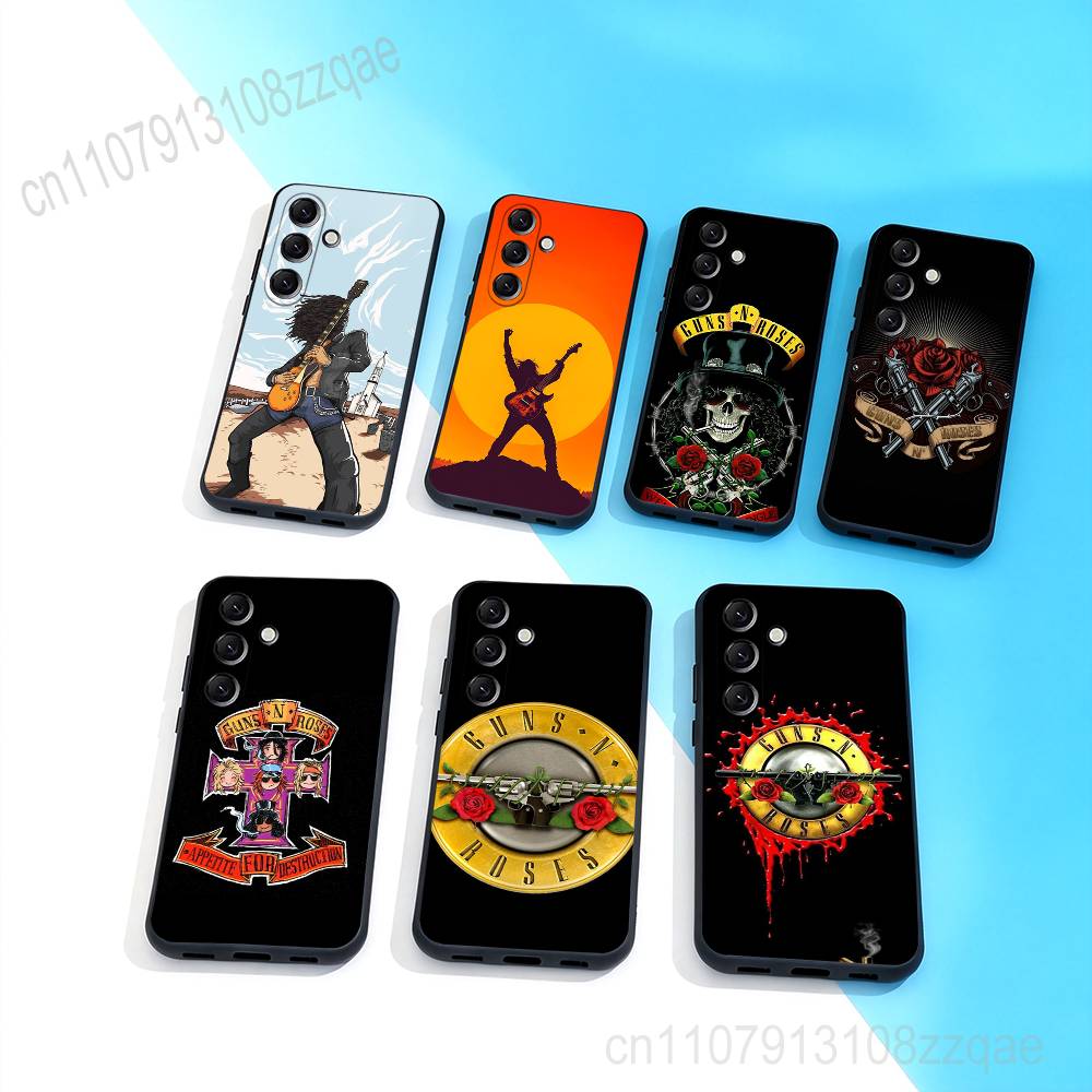 Band G-Guns N Roses Cool For Samsung Galaxy A 73,72,51,53,52,71,22,5G,Note,J7,8,9 Soft Black Cover Phone Case