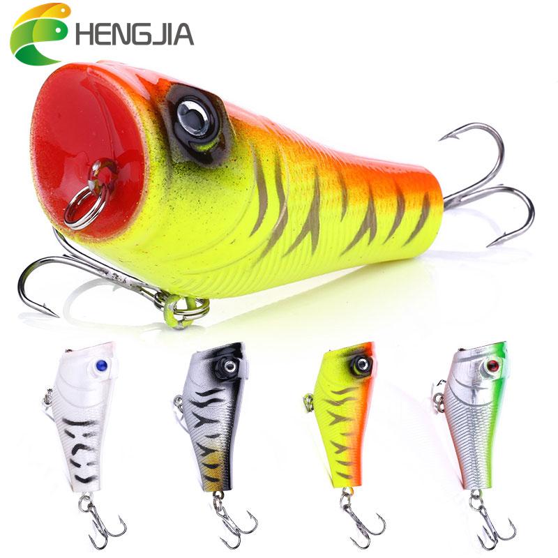1 шт., рыболовные снасти Hengjia 7,4 г, 5 см, Topwater Popper