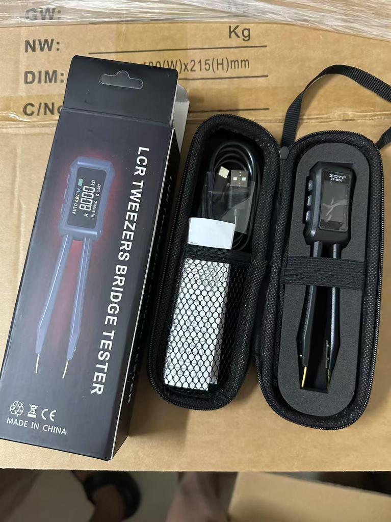 Zhongyi Digital Bridge ZT-MD1 SMD Tester: Fast-Charge Tweezers for Resistors, Inductors, Capacitors, & Multimeter Functions