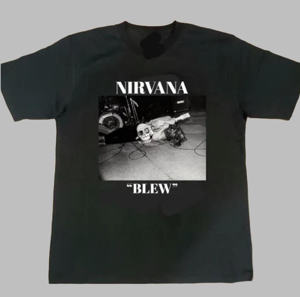 Nirvana Band Classic Rock Music Art Style Summer Casual TShirt Unisexs and Womens Luxury Brand Top  New Art Logo