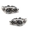 Headlight Right Left 2 Piece Set Electrical Chrome Frame For Fiat Albea 2002-2012 OEM 51754471 51754472
