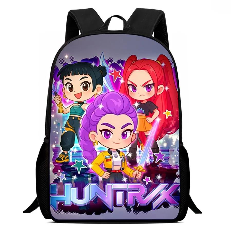 Mochila Child School Backpack,Cartoon Kpop-Dem-Onhun-Ters School Bags For Girls,Durable &Light Weight Bags For Kindergarteen