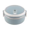Портативный контейнер для еды из нержавеющей стали с голубой рисовой лапшой