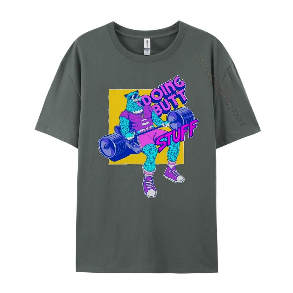 Funny Doing Stuff Workout Bodybuilding Fitness Gym Muscle Men T Shirts High Quality Mens Breathable Oversized Tops Plus Size