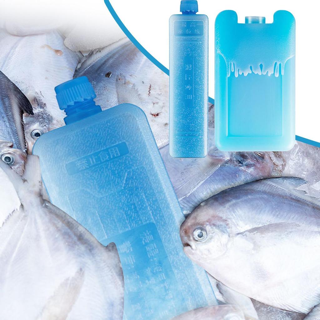 2pcs Ice Blocks Reusable Cold Ice Packs Long-Lasting Cold Block Portable Ice Pack Lunch Bag Cooler Keep Food Fresh Cooler Box