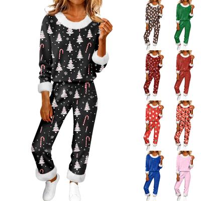 Женская мода повседневная домашняя одежда модный повседневный принт кардиган рубашка брюки комплект