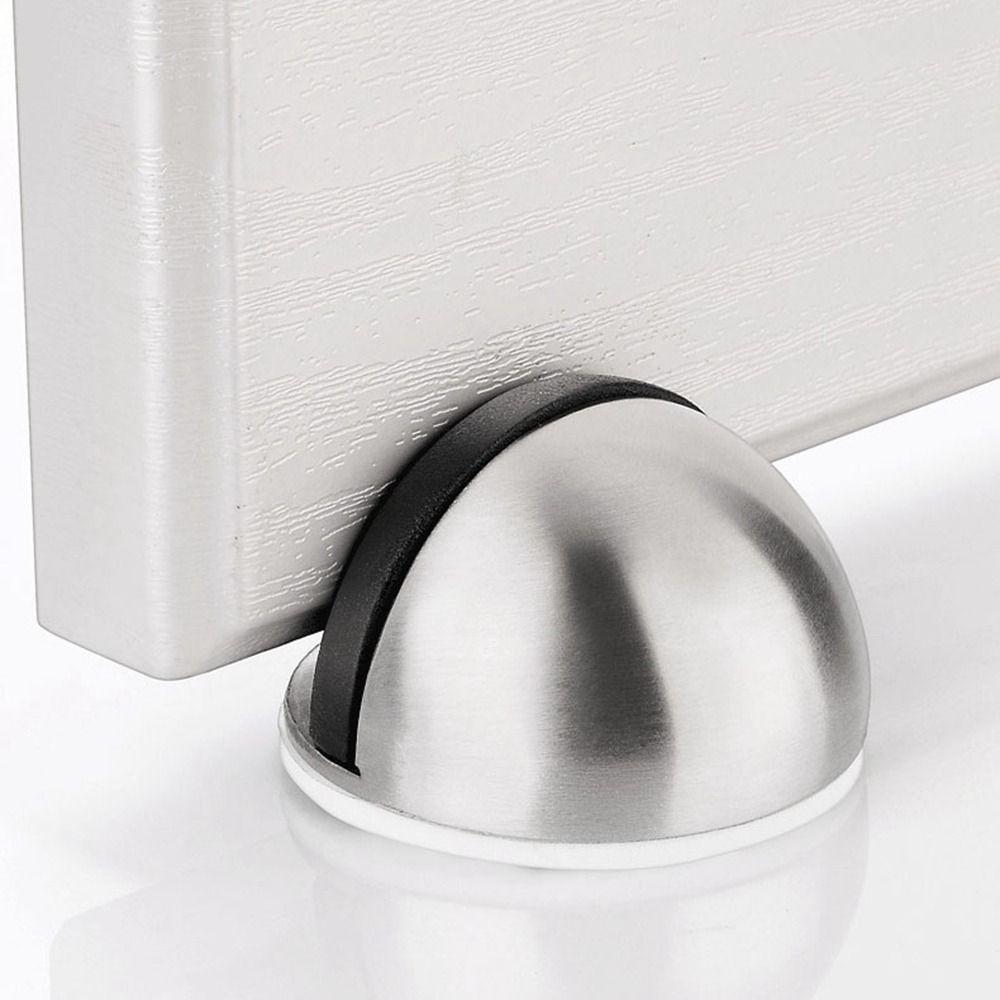 Новый дверной стопор из нержавеющей стали, не пробивной, без гвоздей, дверной держатель, препятствующий столкновению, дверной стопор