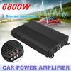 DC 12V 4 Channel Aluminum Alloy Subwoofer Amplifier 12V 6800W Aluminum Alloy for Cars