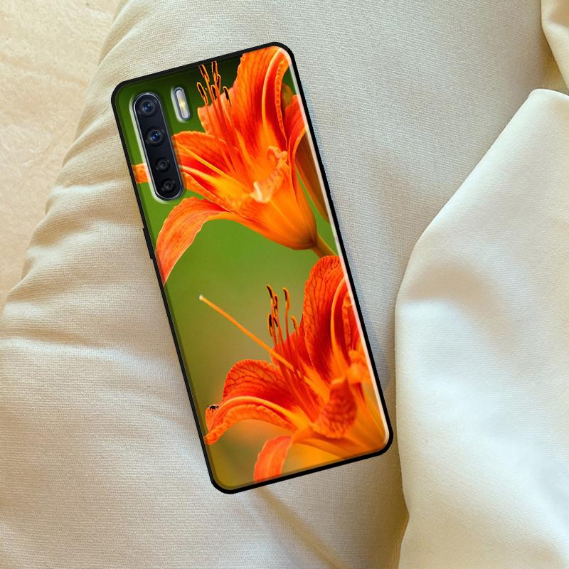 Красочный чехол-лилия для Oppo A60 A80 A40 A15 A16 A17 A57 A94 A74 A54 A76 A96 A18 A38 A58 A78 A98 A6 A5 Pro