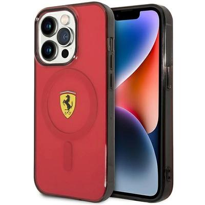 Ferrari Fehmp14Xurkr Iphone 14 Pro Max 6.7 Красный/Red Жесткий чехол Полупрозрачный Magsafe