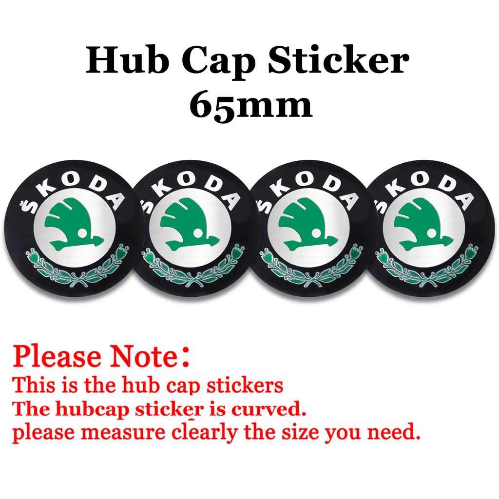 DDWO5 56MM 60MM 65MM 68MM Car Wheel Center Hub Caps Badge Rim Cover Emblem Sticker For Skoda Octavia Rapid Fabia Superb Kodiaq Kamiq S