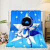 Space Adventure Astro Bot Portable Blanket/Soft Blanket Bedding Blanket Suitable for Travel Camping Living Rooms Offices Sofas Fan Gifts