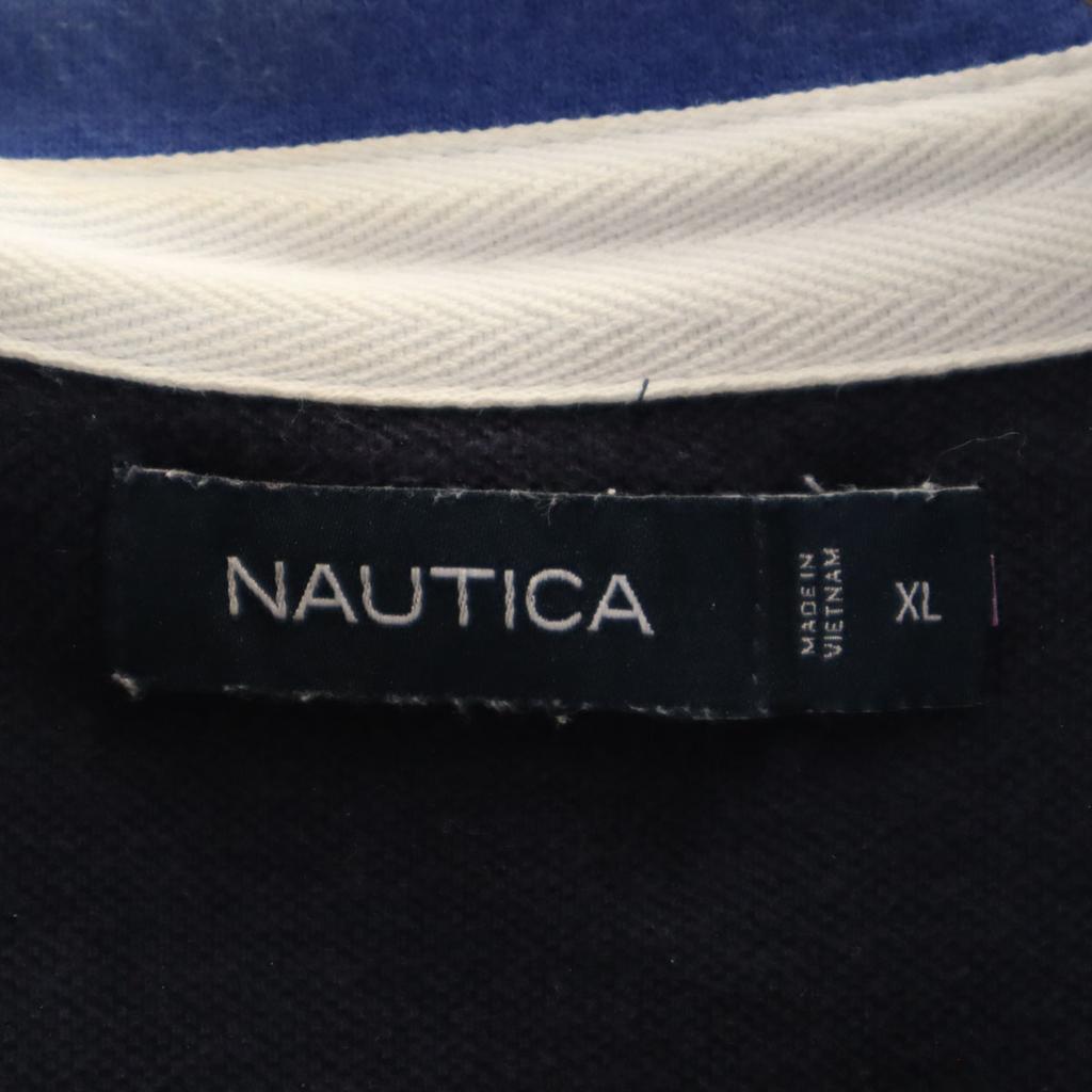 Nautica Цветовая схема Футболка-поло с коротким рукавом XL белая Палевый Мужская Б/У