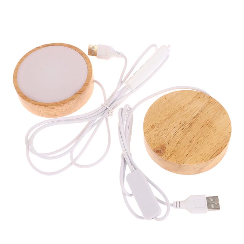 Светодиодный ночник круглый квадратный деревянный основание настольный деревянный ночник держатель бук дерево светодиодный светильник основание для хрустального шара