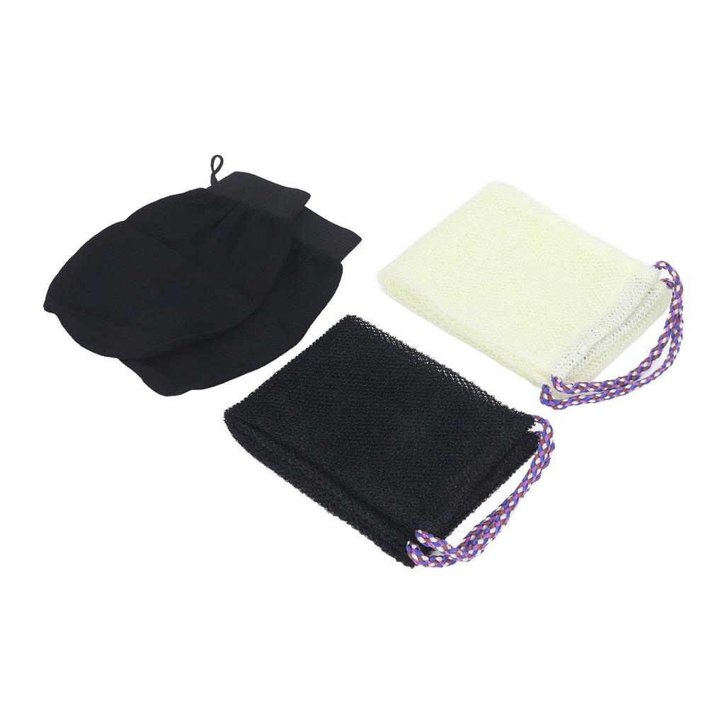 Африканская сетчатая губка, длинная сетчатая банная губка, нейлоновая отшелушивающая сетка для тела, скраб для спины с функцией купания