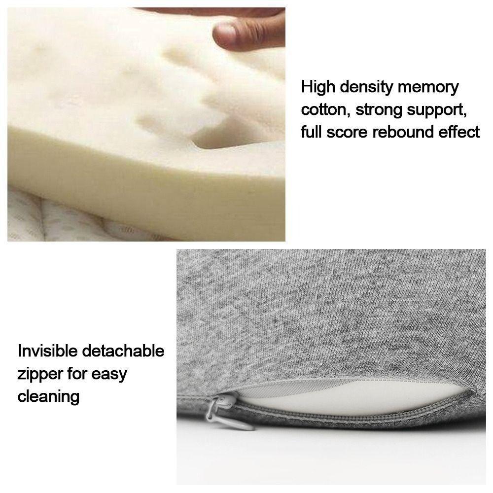 U-shaped Memory Foam Pillow Adjustable Airplane Cushion Portable Travel Neck Pillow