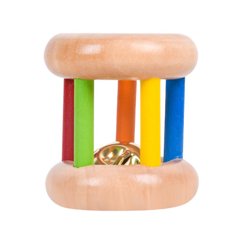 Montessori Enlightenment Early Education Toys For Infants And Toddlers Babies Can Chew Wooden Hand Rattles To Soothe And Grasp Educational Toys