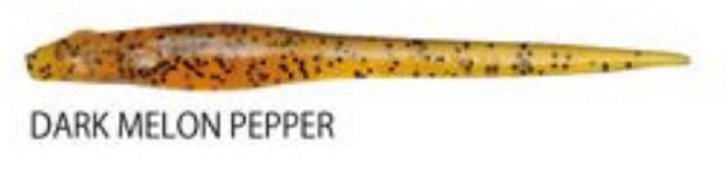 Megabass Мягкая приманка Hazedong 3 дюйма, темная дыня, перец (0459)