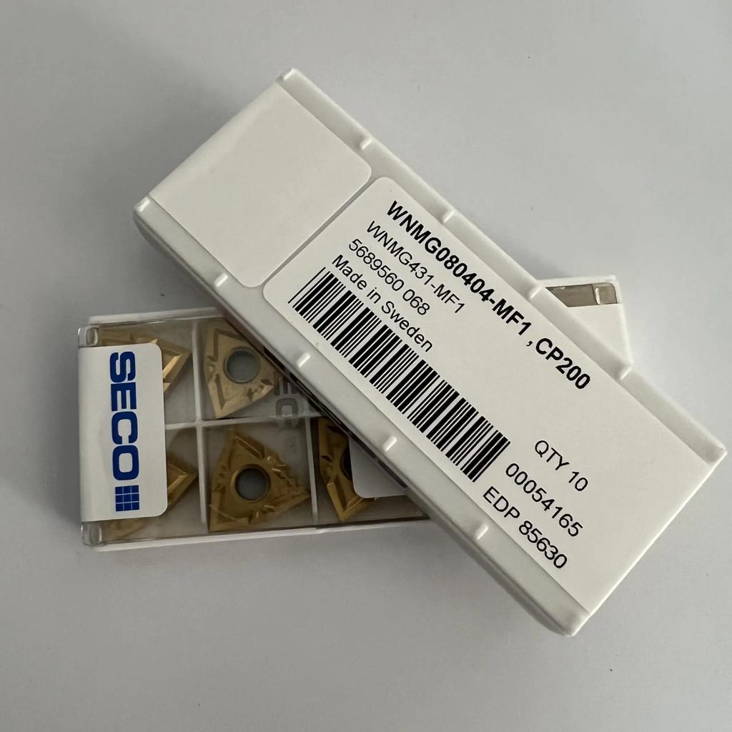Seco / WNMG080404-MF1,CP200 /Original Genuine CNC Alloy Blade 10 PCS