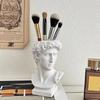 Creative Statue Of David Shape Brush Pot Desktop Ornaments Storage Box Household Makeup Brushes Organizer