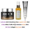 Капсульные кремы medicube AGE-R Glutathione Glow 50 мл + сыворотка d'Alba White Truffle Prime Intensive 50 мл + коллагеновый крем для кожи вокруг глаз [3W Clinic] 40 мл