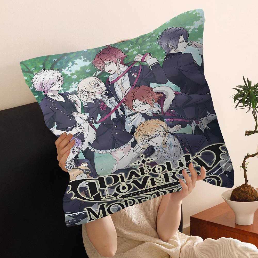 Аниме D-Diabolik Lovers Фильм Персонализированное Изображение Текст Домашние Декоративные Подушки Бытовые Подарки 45x45 см