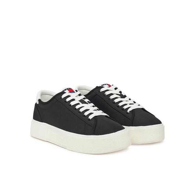 Tommy Jeans Кроссовки Tjw Flatform Canvas Sneaker EN0EN02792 черный