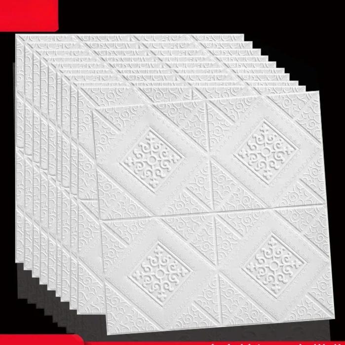 Европейский стиль Простые 3D Наклейки на стену Потолок ТВ Фон Декор Обои Аксессуары для ремонта дома Водонепроницаемый Декор