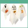 Enchantingly Spooky 3 Haunted Halloween Hanging White Ghosts For Indoor Outdoor Decor