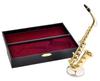 SUNRISE SOUND HOUSE Sunrise Sound House Miniature Instrument Alto Saxophone Gold 1/6