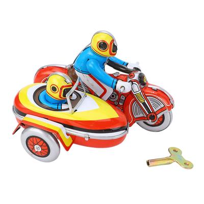 Заводная игрушка мотоцикл Железный Ретро Коллекционный Трехколесный Мотоцикл Заводная Винтажная Игрушка для Дес