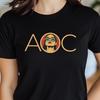 Унисекс футболка AOC Alexandria Ocasio-Cortez, Футболка прогрессивного демократа, Феминистская футболка, Политическая одежда, Иллюстрация AOC