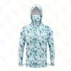 Outdoor sunscreen clothing, ice silk long-sleeved fishing clothing, quick-drying breathable hoodie, face towel, integrated mosquito-proof clothing +