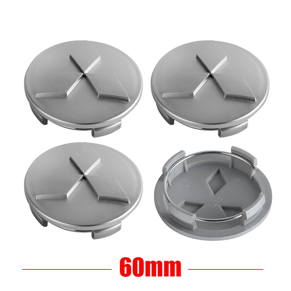 4 шт. 56/60 мм Колпачки центральных ступиц колес автомобиля Значок Покрытие обода шины Для Mitsubishi ASX Lancer Pajero Outlander Colt Galant L200 Ralliart