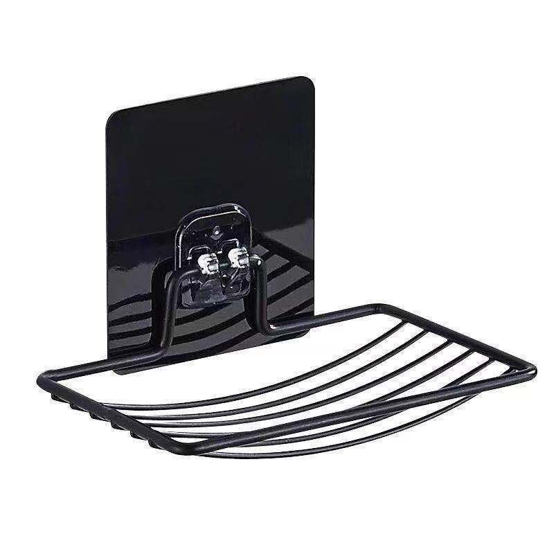 1/2pcs, Stainless Steel Soap Rack, Light Luxury Soap Box, Shelf Punch-free,Creative Bathroom and Kitchen Wall Mounted Drain Rack