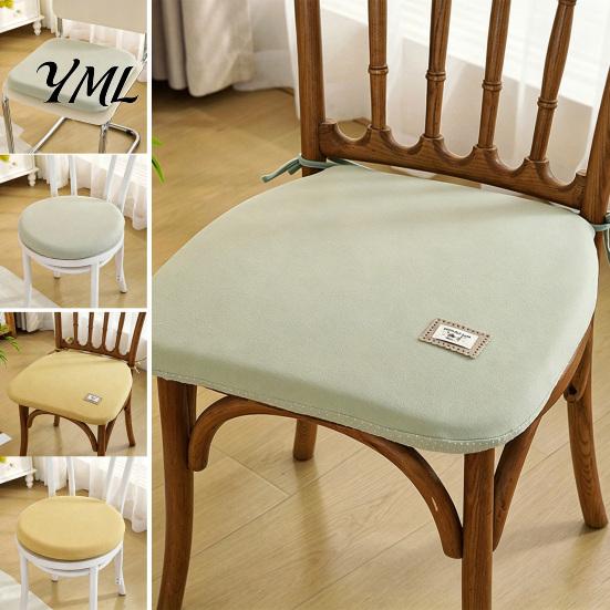 Durable Chair Pad for Dining Table Memory Foam Cushion, Thickened with Straps, Anti Slip Cushion Kitchen Chairs Non-Slip Backing, Washable Seat Autumn