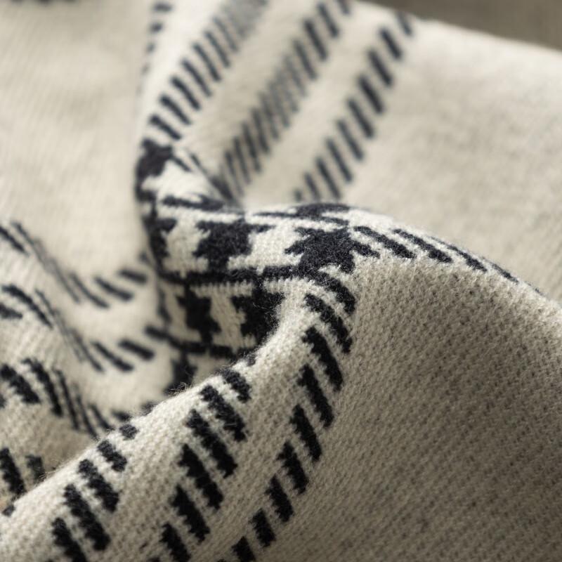 CEENIU Faux Cashmere Double-Sided Twill Scarf Shawl