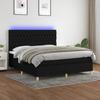 VidaXL Bed Slat Base with Mattress and LED, Upholstered Bed, Double Bed, Adult Bedroom Interior Bed, 3135695