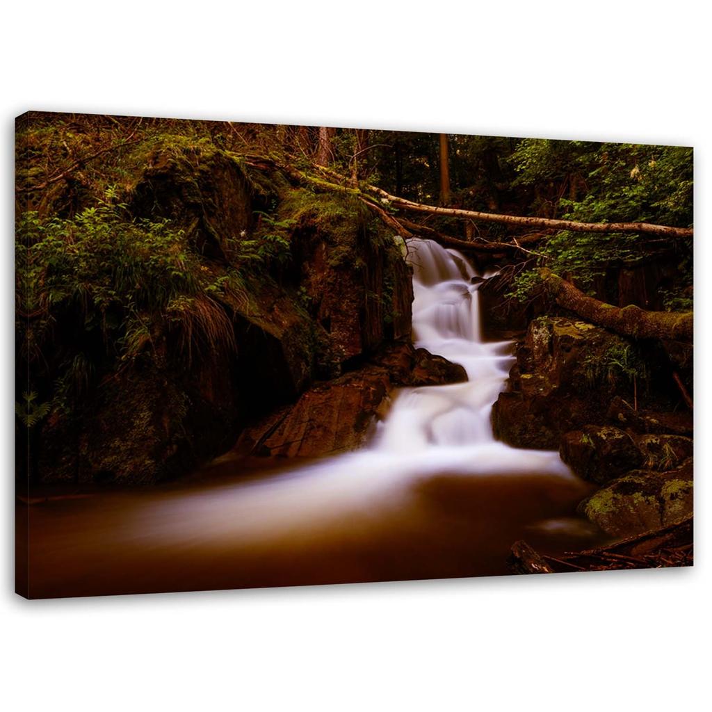 Canvas print, Waterfall in the mountains landscape nature
