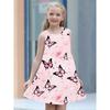 New Summer Fashion Cute Comfortable Butterfly Pattern Children Girls Sleeveless Dresses